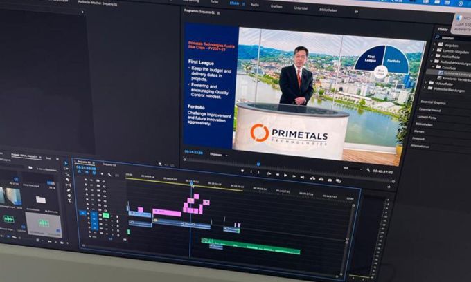Primetals; Virtuelles Studio; Streaming; Videoproduktion; VAME